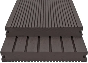 VidaXL Lumarko Deski tarasowe z litego WPC, 20 m, 2,2 m, ciemnobrązowe! 275683 VidaXL - Panele podłogowe - miniaturka - grafika 2