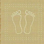 Maty antypoślizgowe - Meusch 4388226005 wkładka do wanny Foot, 36 x 72 cm, piaskowo-beżowe 4388226005 - miniaturka - grafika 1