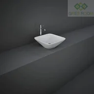 Umywalki - RAK Ceramics Ceramics VARIANT UMYWALKA NABLAT. KWADRATOWA 36X36 CM BIAŁY POŁYSK VARCT43600AWHA - miniaturka - grafika 1