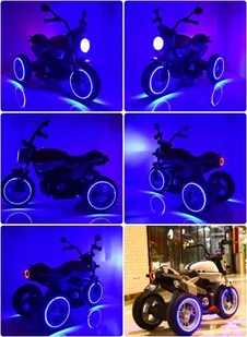 Import SUPER-TOYS NAJNOWSZY WIELKI MOTOR BQ-8188-FLASHING CZERWONY - Pojazdy elektryczne dla dzieci - miniaturka - grafika 3