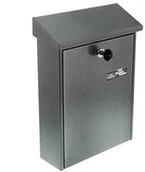 Skrzynki na listy - Burg Wächter Burg-Wächter skrzynka na listy, z aufklappbarem deszczem daszek, A4 składowanych formacie, stal ocynkowana, Daily 5861 E, żelazko, srebrny - miniaturka - grafika 1