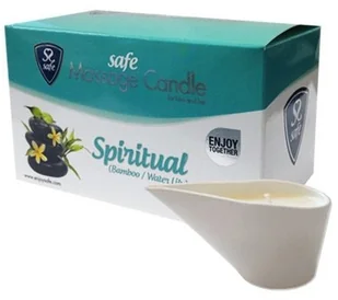 Safe Świeca do masażu - Safe Massage Candle Spiritual Bamboo & Waterlily - Olejki i świece do masażu - miniaturka - grafika 2