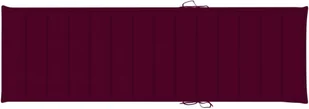 vidaXL Poduszka na leżak, winna czerwień, 200x70x4 cm, tkanina 314227 - Poduszki ogrodowe - miniaturka - grafika 3