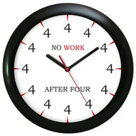 Zegary - Atrix Zegar ścienny czarny no work ATE930NW - miniaturka - grafika 1