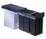 Kosze na śmieci - Wesco pojemnik na odpady Profiline Bio-Double 30 DT montażu, 1 X 20/1 X 10 L, 1 sztuki, antracyt ,857621 11 857621-11 - miniaturka - grafika 1