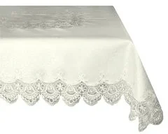 Mesa Witold Dynowiec Obrus MÓWISZ I MASZ, Gipiura 088, kremowy, 140x200 cm - Obrusy i serwetki - miniaturka - grafika 2