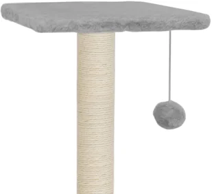 vidaXL Drapak dla kota z sizalowymi słupkami, 65 cm, szary - Drapaki dla kotów - miniaturka - grafika 5