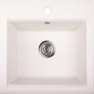 Zlewozmywaki - Brenor Granitowy Zlewozmywak ESTEIN 1K biały estein1kbi - miniaturka - grafika 1