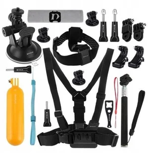 Puluz Zestaw 20 akcesoriów do kamer GoPro Xiaomi - Akcesoria do kamer sportowych - miniaturka - grafika 3