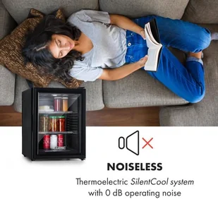 Lodówka Klarstein Brooklyn BCH-50BG Blk - Lodówki Lodówka Klarstein Brooklyn BCH-50BG Blk - Lodówki - miniaturka - grafika 4