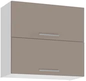 Szafki kuchenne - MEBLE OKMED Szafka kuchenna wisząca Salma 80 cm kolor kawa mrożona - miniaturka - grafika 1