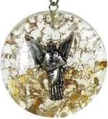 Wróżbiarstwo i radiestezja - Orgonit - Archanioł Uriel, kryształ górski, cytryn (wisior) orgonit07 - miniaturka - grafika 1