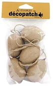 Pozostałe akcesoria dla plastyków - Decopatch jajka z masy papierniczej do zawieszenia, zestaw 5 szt., brązowy AC384O - miniaturka - grafika 1