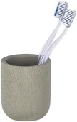 Kubki na szczoteczki do zębów - Wenko Pojemnik na szczoteczki Joy ceramika kubek na szczoteczki i pastę kolor szary cementowy dekoracja łazienki marka B07C5CT7Q1 - miniaturka - grafika 1