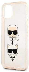 Karl Lagerfeld KLHCP13SKCTUGLGO iPhone 13 mini 5,4" złoty/gold hardcase Glitter Karl s & Choupette KF000815 - Etui i futerały do telefonów - miniaturka - grafika 8