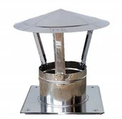 Kominki wentylacyjne - Daszek na komin - fi150mm Nierdzewny - Kwas! - miniaturka - grafika 1