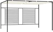 Altany ogrodowe - vidaXL Altana ogrodowa ze zwijanym dachem, 3x4x2,3m, kremowa, 180 g/m! 313623 - miniaturka - grafika 1