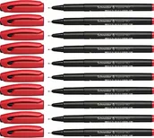 Cienkopisy - Schneider Topliner 967 cienkopis (grubość kreski 0,4 mm) 10 sztuk czerwony 9672 - miniaturka - grafika 1