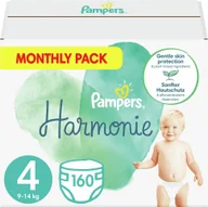 Pieluchy - Pampers pieluchy Harmonie Rozmiar 4 160 szt. 9kg 14kg - miniaturka - grafika 1