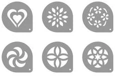 Tescoma SZABLONY DO CAPPUCCINO MYDRINK, 6 SZT 308850 - Akcesoria i części do ekspresów do kawy - miniaturka - grafika 2