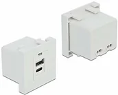 Kable USB - Delock Easy 45 USB moduł ładowania 1 x USB typu A + 1 x USB Type-C 81313 - miniaturka - grafika 1
