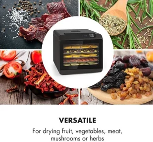 Klarstein GQ7-Arizona Jerky - Suszarki do grzybów, owoców i warzyw - miniaturka - grafika 5