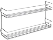 Pojemniki na przyprawy - Metaltex Pepito 364632039 regał na przyprawy, 2-półki 36 x 8 x 19 cm, powłoka politermiczna 364632039 - miniaturka - grafika 1