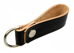 PolskaGalanteria.pl BOJÓWKA Szlufka Do Pasa Wojskowego Oficer Skóra NATURALNA LICOWA Na Szerokość Paska 45 mm Z Oczkiem Metalowym CZARNA 2 Kpl 2 szt - Paski - miniaturka - grafika 2