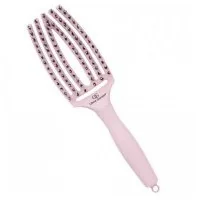 Olivia Garden Fingerbrush Combo szczotka z włosiem dzika średnia różowa - Szczotki i grzebienie do włosów - miniaturka - grafika 2