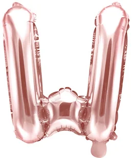 PartyDeco Balon foliowy litera W 14" różowo-złoty FB2M-W-019R - Balony i akcesoria - miniaturka - grafika 2