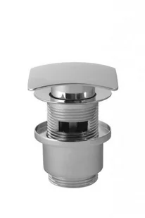 Novoterm Korek umywalkowy click-clack kwadratowy, chrom KKCH KKCH - Korki do umywalek - miniaturka - grafika 2