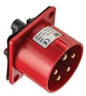 Osprzęt siłowy - Pawbol Wtyczka siłowa tablicowa prosta 32A/5p IP44 B.1931 - miniaturka - grafika 1