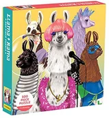 Układanki dla dzieci - Mudpuppy Llama Rama 500 Piece, Family Puzzle 9780735361102 - miniaturka - grafika 1