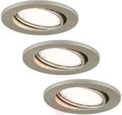 Oprawy, klosze i abażury - Briloner Oprawa wpuszczana LED 7221-032 3 szt. nikiel - miniaturka - grafika 1