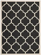 Dywany zewnętrzne - Safavieh CY6914  266 Monaco uniwersalne-Wewnętrzny/zewnętrzny dywan, polipropylen, czarny/beżowy CY6914-266-4 - miniaturka - grafika 1