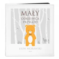 Albumy fotograficzne - NA Murrano Album Zdjęcia Duży Dla Dziecka Miś Odkrywca Nadruk ALB-BC-BK-UV-007 - miniaturka - grafika 1