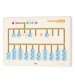 Tablice dla dzieci - VIGA sensoryczna tablica drewniana, Nauka cyferek - miniaturka - grafika 1
