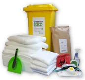 Sprzęt ratunkowy - Producent Green Service Zestaw Ratunkowy Olejowy Eko O120, Chłonność 84 L. Biały 84 L. - miniaturka - grafika 1