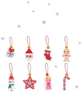 Figurki dla dzieci - Janod OZDOBY ŚWIĄTECZNE drewniane zawieszki 8 szt. J04539 - miniaturka - grafika 1