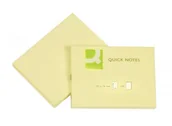 Etykiety samoprzylepne i bloki etykiet - Q-Connect Karteczki samop. 102x76mm - żółty - miniaturka - grafika 1