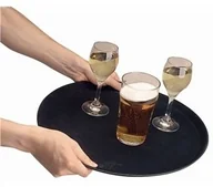 Tace i patery - Genware Gen produkt gg1100blk gengrip taca, antypoślizgowa, okrągła, 27,9 cm czarna GG1100BLK - miniaturka - grafika 1