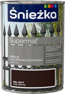 Śnieżka Emalia do metalu CHLOROKAUCZUKOWA SUPERMAL - Emalie - miniaturka - grafika 16