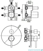 Baterie umywalkowe - Paffoni Bateria natryskowa podtynkowa Stick chrom SK019CR | - miniaturka - grafika 1