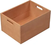 Pudła i pojemniki do przechowywania - Kesper 18611 skrzynia wielofunkcyjna 40 x 30 x 20 cm z buku, brązowy, 40 x 30 x 20 cm 18611 - miniaturka - grafika 1