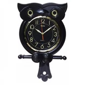 Zegary - Atrix Zegar z wahadłem w kształcie Sowy /czarny T913BK - miniaturka - grafika 1