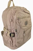 Plecaki - Bag Street Praktyczny Plecak Materiałowy BAG STREET 2216 BEŻOWY 35 x 26 x 15 cm - miniaturka - grafika 1