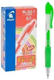 Pilot Corporation Długopis Gel Aut Gr Bl-g2 zielony Neon pudełko A 12 - Długopisy - miniaturka - grafika 2