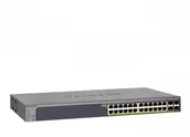 Switche - Netgear gs728tppv2 24-Port Gigabit PoE + Smart Managed Pro Switch (380 W, wyposażony w 4 porty SFP) GS728TPP-200EUS - miniaturka - grafika 1