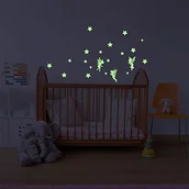 Naklejki na ścianę - Ambiance-Live Naklejka na drogę, płyty źródeł światła ogrodowa$281 Pack 3 wróżki i 18 Etoiles phos-fairies+phos-18stars - miniaturka - grafika 1