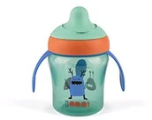 Kubki dla dzieci - SUAVINEX Suavinex booo niebieską kubek do picia-uczenia się > 4 miesięcy  zielony - miniaturka - grafika 1